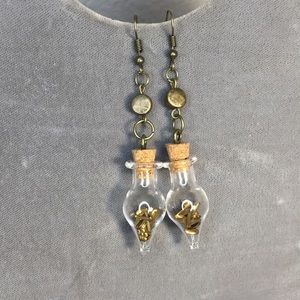 "Play it by Ear" bottle earrings BOGO